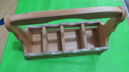 Porta Té canastillo de madera - Imagen 2